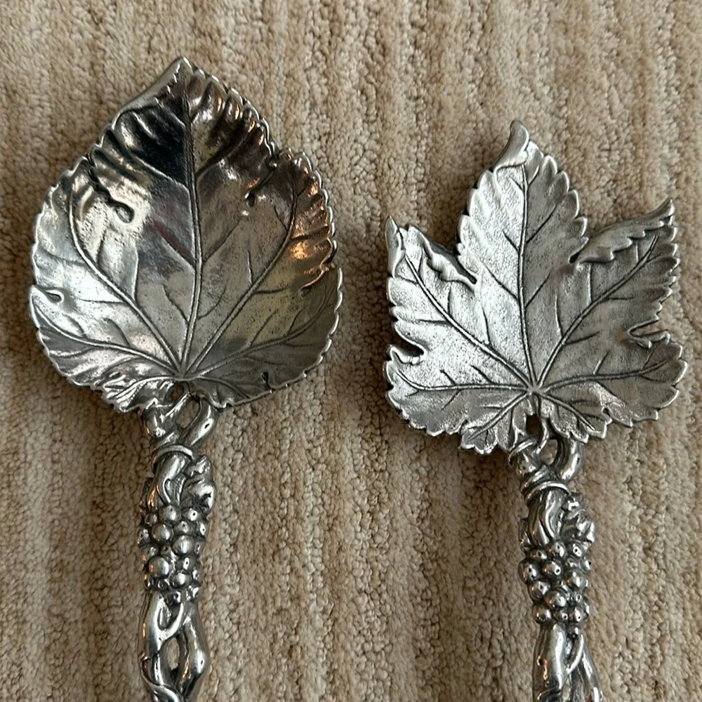 Arthur Court GRAPEVINE SERVING SET Salad Servers Set